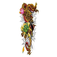 Load image into Gallery viewer, Large Colorful Tattoos For Men Waterproof Dragon Sticker Temporary Luxury Big 3D Tattoo Modern Design
