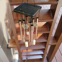 Load image into Gallery viewer, Large Copper Money Pendant Wind Chime Tubes Bells Copper Metal Pipe Chime Large Wind Chimes Bells Tubes Pendant Balcony Outdoor Yard Garden Home Decoration
