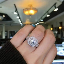Load image into Gallery viewer, Large Oval Women Synthetic Zirconia Wedding Rings
