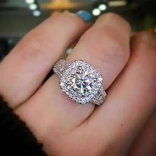 Load image into Gallery viewer, Large Oval Women Synthetic Zirconia Wedding Rings
