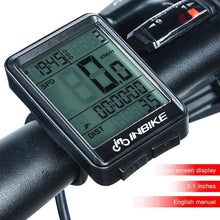 将图片加载到图库查看器，LCD Bike Code Meter Wired Wireless Mountain Bike Speedometer Bicycle Odometer Cycling Multifunctional And Waterproof Smart Backlight HD Digital LCD Big Display Auto Power Off And Wake-up Speedometer

