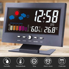 Load image into Gallery viewer, LCD Color Screen Digital Backlight Snooze Alarm Clock
