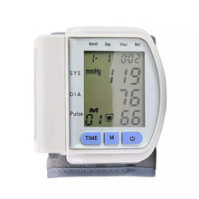 Load image into Gallery viewer, LCD Digital Automatic Wrist Cuff Blood Pressure Monitor
