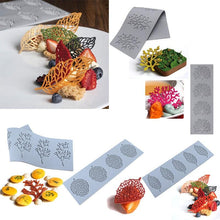 Load image into Gallery viewer, Leaf Cake Mold Coral Leaves Decorative Lace Mat Sugar Craft Silicone Pad Fondant Moulds Decorating Tools Baking Accessories Leaf Mold Fondant Leaf 3D Cake Decorations Styling Chocolate Sugar Cookie Cutter Set Silicone Mold

