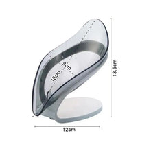 Load image into Gallery viewer, Leaf Shape Soap Box Creative Drain Soap Holder Bathroom Soap Holder Free Perforated Soap Dish For Bathroom Suction Cup Soap Dish Soap Dish with Draining Tray Soap Holder Saver for Shower Bathroom Keep Soap Bars Dry Clean
