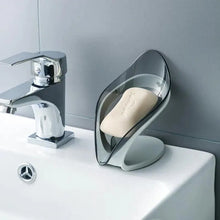 Load image into Gallery viewer, Leaf Shape Soap Box Creative Drain Soap Holder Bathroom Soap Holder Free Perforated Soap Dish For Bathroom Suction Cup Soap Dish Soap Dish with Draining Tray Soap Holder Saver for Shower Bathroom Keep Soap Bars Dry Clean
