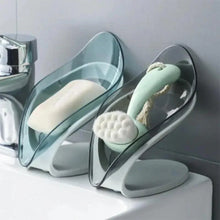 Load image into Gallery viewer, Leaf Shape Soap Box Creative Drain Soap Holder Bathroom Soap Holder Free Perforated Soap Dish For Bathroom Suction Cup Soap Dish Soap Dish with Draining Tray Soap Holder Saver for Shower Bathroom Keep Soap Bars Dry Clean
