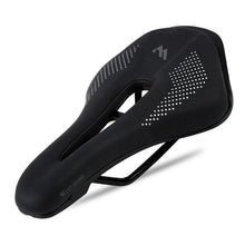 Load image into Gallery viewer, Leather Bike Saddle Mountain Road Bike Seat Leather Saddle Comfort Cushion Breathable Replacement Soft Padded Bicycle Seat With Shock Absorbing Waterproof Universal Leather Saddle
