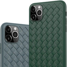 Load image into Gallery viewer, Leather Breathable Mesh Phone Case Suitable For iPhone 14 13 11 Pro Max 12 Mini Xs 6S 7 8 Plus X XR Silicone Soft Thin Protective Exquisite Textures Case For Iphone Comfortable Grip Elegant Case For Smartphone
