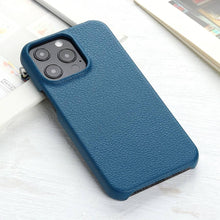 Load image into Gallery viewer, Leather Case For iPhone 14 13 12 Pro Max 13 Mini 14 Back Cover Simple Classic Quality Shockproof High Protection Leather Soft Grip Phone Back Cover For iPhone
