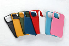 Load image into Gallery viewer, Leather Case For iPhone 14 13 12 Pro Max 13 Mini 14 Back Cover Simple Classic Quality Shockproof High Protection Leather Soft Grip Phone Back Cover For iPhone
