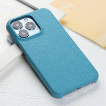 Load image into Gallery viewer, Leather Case For iPhone 14 13 12 Pro Max 13 Mini 14 Back Cover Simple Classic Quality Shockproof High Protection Leather Soft Grip Phone Back Cover For iPhone
