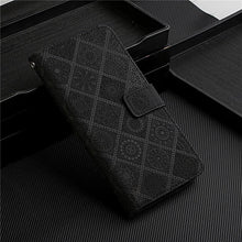 Load image into Gallery viewer, Leather Flip Case For iphone 11 12 13 Pro Max Mini Case Wallet Card Phone Cover For iphone  Genuine Leather 2 in 1 Flip Simple Magnetic Cover For iPhone
