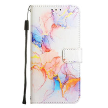 将图片加载到图库查看器，Leather Flip Phone Case For iPhone 14 13 12 Mini 11 Pro XS Max Cute Card Slot Wallet Cover Marble Pattern PU Leather Shockproof Flip Wallet Case with Stand Magnetic Money Pouch Silicone Bumper Phone Case
