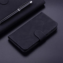 将图片加载到图库查看器，Leather Phone Case Wallet Cover For iPhone XR XS 10 11 Pro 12 mini 13 Pro Max Flip Stand Case Simple Skin-Friendly PU Leather Case Wallet Protective Case Flip Shockproof Mobile Phone Case
