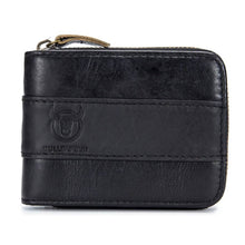 Load image into Gallery viewer, Leather Tri-Fold Anti-Magnetic Vintage 11 Card Slot Men's Wallet
