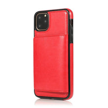 Load image into Gallery viewer, Leather Wallet Case For iPhone 11 Pro Max XS Max XR X 8 7 6S 6Plus 5 5S With Stand Card Pocket Case Cover Shockproof Texture PU Leather  Wallet Cover
