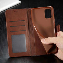 Load image into Gallery viewer, Leather Wallet Case for Xiaomi 12T 12X 11T Mi 11 Lite Poco M4 M3 X4 X3 Pro F3 Redmi 10C 9C 9A Note 11S 10 9S 8T Pro Flip Cover Card Holder  Wallet Flip Protective Phone Case
