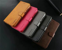 Load image into Gallery viewer, Leather Wallet Case for Xiaomi 12T 12X 11T Mi 11 Lite Poco M4 M3 X4 X3 Pro F3 Redmi 10C 9C 9A Note 11S 10 9S 8T Pro Flip Cover Card Holder  Wallet Flip Protective Phone Case
