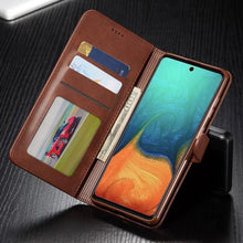 Load image into Gallery viewer, Leather Wallet Case for Xiaomi 12T 12X 11T Mi 11 Lite Poco M4 M3 X4 X3 Pro F3 Redmi 10C 9C 9A Note 11S 10 9S 8T Pro Flip Cover Card Holder  Wallet Flip Protective Phone Case

