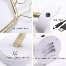 Load image into Gallery viewer, LED Artificial Twig Tree Light Tabletop Bonsai Lamp
