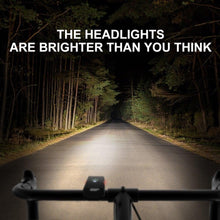 将图片加载到图库查看器，LED Bicycle Light Front USB Rechargeable 1000 Lumen Bike Front Lamp Mountain Bicycle Headlight Adjustable Lightness And Flashlight With Waterproof IPX5 And Large Capacity Battery
