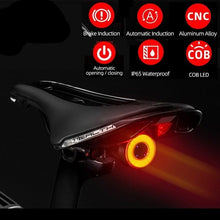 将图片加载到图库查看器，LED Bicycle Waterproof USB Charging Taillight Cycling Flashlight Auto Brake Sensing Smart Bicycle Rear Brake Lights Braking Sensing Taillights USB Rechargeable Ultra Bright LED Warning Bicycle Flashlight
