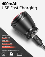 将图片加载到图库查看器，LED Bicycle Waterproof USB Charging Taillight Cycling Flashlight Auto Brake Sensing Smart Bicycle Rear Brake Lights Braking Sensing Taillights USB Rechargeable Ultra Bright LED Warning Bicycle Flashlight
