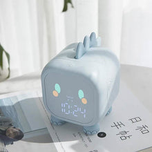 将图片加载到图库查看器，Led Cartoon Alarm Clock Voice Control Digital
