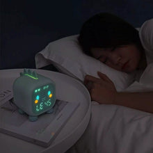 将图片加载到图库查看器，Led Cartoon Alarm Clock Voice Control Digital
