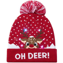Load image into Gallery viewer, LED Christmas Knitted Hat
