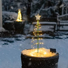 将图片加载到图库查看器，LED Christmas Tree Outdoor Solar Ground Plug Lights
