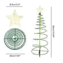 将图片加载到图库查看器，LED Christmas Tree Outdoor Solar Ground Plug Lights
