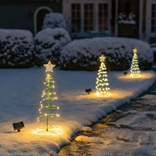 将图片加载到图库查看器，LED Christmas Tree Outdoor Solar Ground Plug Lights
