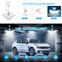 Load image into Gallery viewer, LED Dimmable Garage Ceiling Lights with 4 Adjustable Panels
