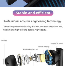 Load image into Gallery viewer, LED Display Bluetooth 5.0  Wireless Headphone Magnetic 9D Stereo Sound Earbud Sports Easy Pairing Earphone With Microphone Bluetooth In Ear Built-in Mic Headset For Sport Black Headphones Wireless Light Weight Design
