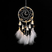 Load image into Gallery viewer, LED Dream Catcher Lamp Flying Wind Chimes Lighting Dream-catcher Handmade Ornaments Traditional Gifts Feather Pendant Romantic Creative Wall Hanging Home Wall Decoration Ornament Craft Native American Style
