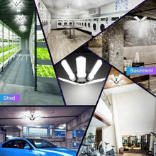 Load image into Gallery viewer, LED Garage Ceiling Lights 150W 15000LM 6500K with 6+1 Deformable Panels
