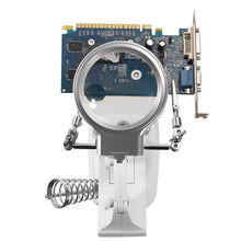Load image into Gallery viewer, LED Lights Helping Hands Magnifying Glass
