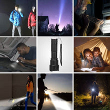 将图片加载到图库查看器，LED Rechargeable Zoomable Flashlight
