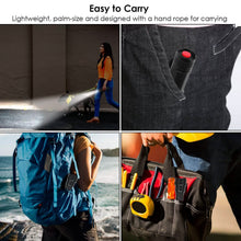 将图片加载到图库查看器，LED Rechargeable Zoomable Flashlight
