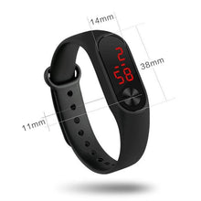将图片加载到图库查看器，LED Sports Watches Women Silicone Electronic Digital Watch Student Wrist Bracelet LED Digital Silicone Strap Creative Hand Ring Electronic Watch Suitable For Women Men Student Kids

