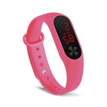 将图片加载到图库查看器，LED Sports Watches Women Silicone Electronic Digital Watch Student Wrist Bracelet LED Digital Silicone Strap Creative Hand Ring Electronic Watch Suitable For Women Men Student Kids
