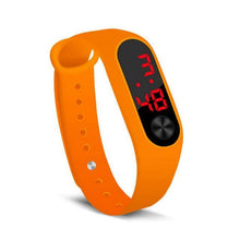 将图片加载到图库查看器，LED Sports Watches Women Silicone Electronic Digital Watch Student Wrist Bracelet LED Digital Silicone Strap Creative Hand Ring Electronic Watch Suitable For Women Men Student Kids
