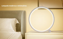将图片加载到图库查看器，LED Table Lamp Bedroom Bedside Lamp Round Acrylic Living Room Lamp Reading Lamp Black/white Touch Control Dimmable Night Light Decorative Table Lamp Cute Study Lamps for Bedroom Décor

