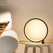 将图片加载到图库查看器，LED Table Lamp Bedroom Bedside Lamp Round Acrylic Living Room Lamp Reading Lamp Black/white Touch Control Dimmable Night Light Decorative Table Lamp Cute Study Lamps for Bedroom Décor
