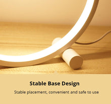 将图片加载到图库查看器，LED Table Lamp Bedroom Bedside Lamp Round Acrylic Living Room Lamp Reading Lamp Black/white Touch Control Dimmable Night Light Decorative Table Lamp Cute Study Lamps for Bedroom Décor
