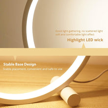 将图片加载到图库查看器，LED Table Lamp Bedroom Bedside Lamp Round Acrylic Living Room Lamp Reading Lamp Black/white Touch Control Dimmable Night Light Decorative Table Lamp Cute Study Lamps for Bedroom Décor
