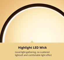 将图片加载到图库查看器，LED Table Lamp Bedroom Bedside Lamp Round Acrylic Living Room Lamp Reading Lamp Black/white Touch Control Dimmable Night Light Decorative Table Lamp Cute Study Lamps for Bedroom Décor
