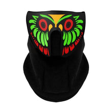 将图片加载到图库查看器，LED Warm Headgear ED Face Mask Party Masks Light Up Dance Halloween Cosplay Easter Rave Mask Luminous Costume Washable Foldable  Luminous Cool Party Mask Activated Light Up Mask Led Music Party Mask Led Music Mask for Festival Party

